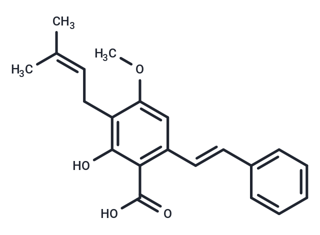 Cajaninstilbene acid Chemical Structure