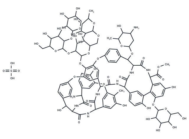 Ristocetin A (sulfate) Chemical Structure
