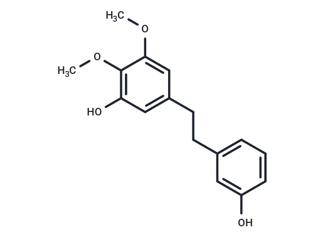 3,3'-Dihydroxy-4,5-dimethoxybibenzyl Chemical Structure