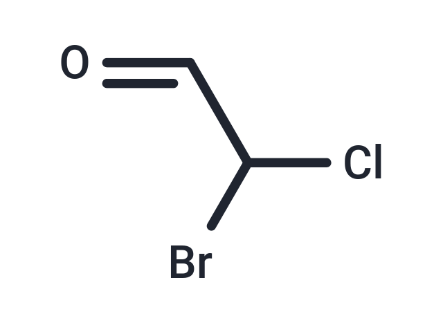 Bromochloroacetaldehyde Chemical Structure