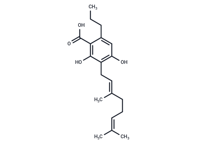 Cannabigerovarinic acid Chemical Structure