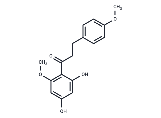 2,4-Dihydroxy-4,6-dimethoxydihydrochalcone Chemical Structure