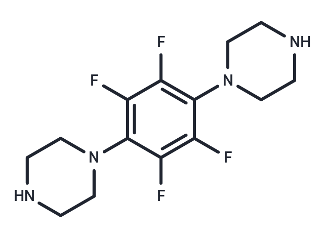 1,4-Dipierazino-2,3,5,6-tetrafluorobenzene Chemical Structure