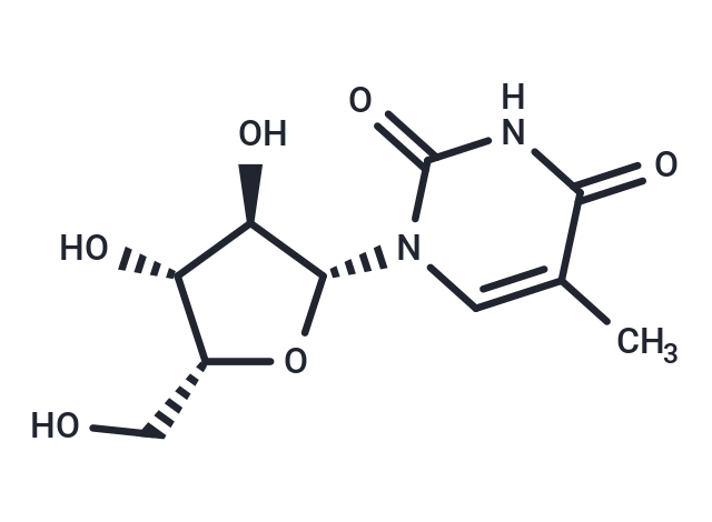 1-(b-D-Xylofuranosyl)-5-methyluracil Chemical Structure
