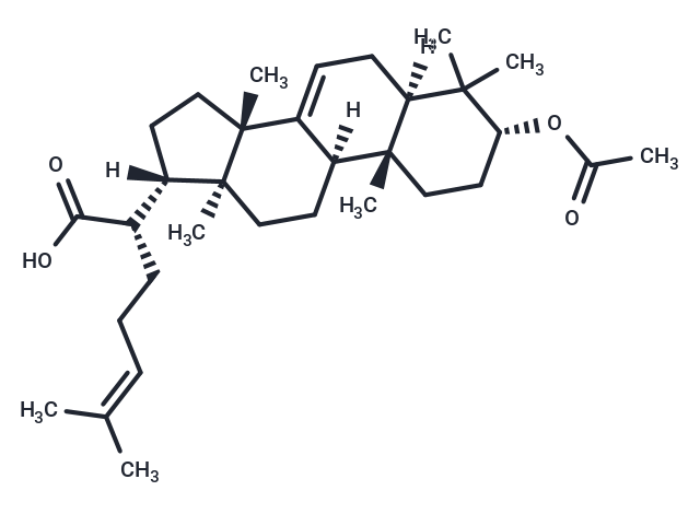 3α-acetoxy-tirucall-7,24-dien-21oic acid Chemical Structure