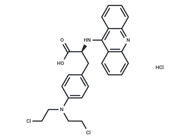 Sarcolysine acridine Chemical Structure