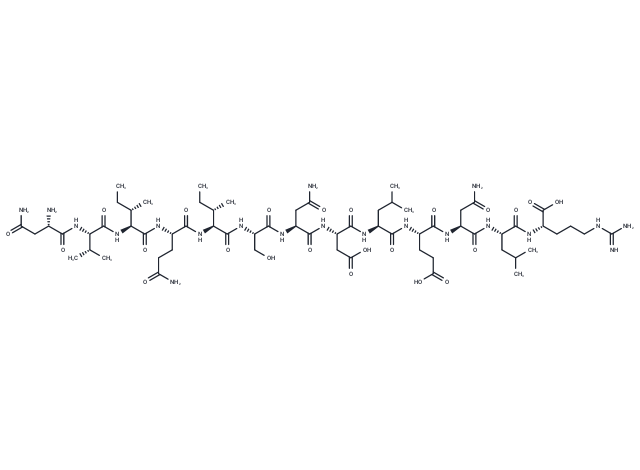 Leptin (93-105), human Chemical Structure
