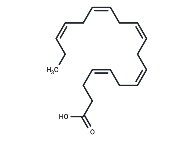 4(Z),7(Z),10(Z),13(Z),16(Z)-Nonadecapentaenoic Acid Chemical Structure
