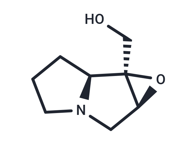 1,2-Epoxy-1-hydroxymethylpyrrolizidine Chemical Structure