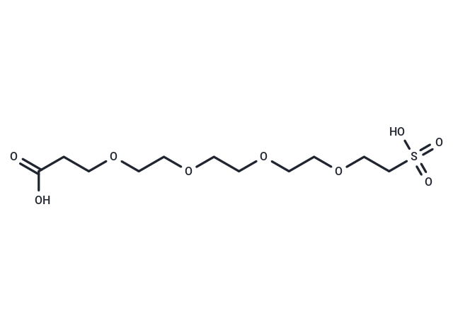 Carboxy-PEG4-sulfonic acid Chemical Structure