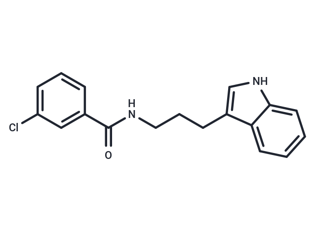 Benzamide, 3-chloro-N-(3-(1H-indol-3-yl)propyl)-