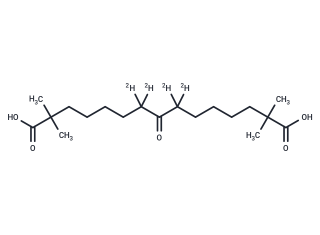 2,2,14,14-tetramethyl-8-oxopentadecanedioic acid-d4 [2408132-01-2]