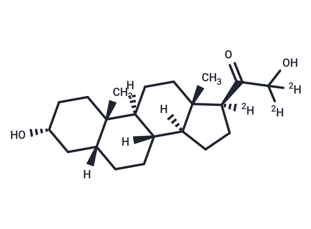Tetrahydro 11-Deoxycorticosterone-d3 [72205-58-4]