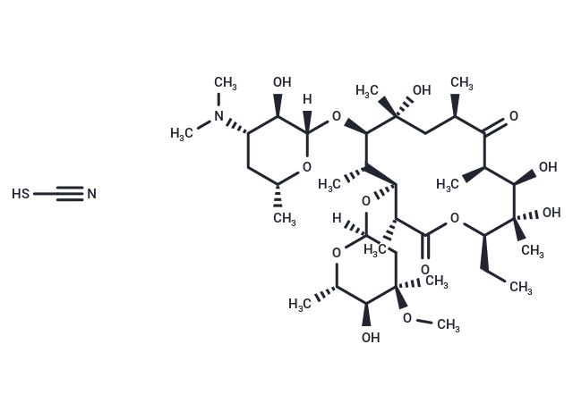 Erythromycin thiocyanate [7704-67-8]