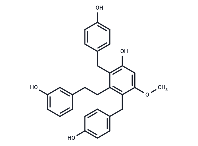 3,3'-dihydroxy-2,6-bis(4-hydroxybenzyl)-5-methoxybibenzyl