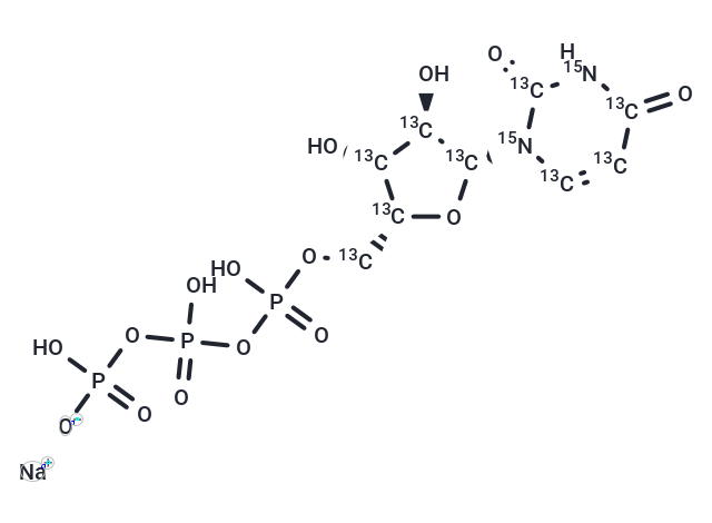 Uridine triphosphate 13C9,15N2 sodium