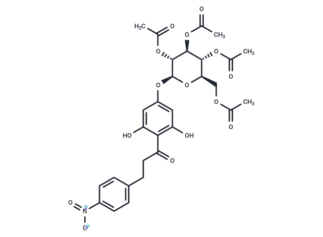 4′-O-(β-D-2″,3″,4″,6″-Tetraacetyl-glucopyranosyl)-4-nitrophloretin
