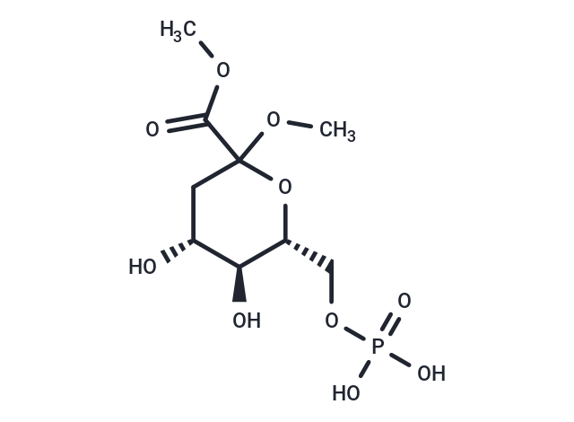 Methyl (methyl 3-deoxy-D-arabino-heptulopyranosid)onate-7-phosphate