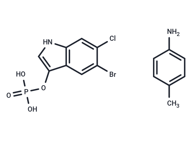 5-Bromo-6-chloro-3-indolyl phosphate p-toluidine