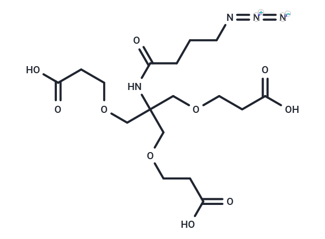 Azidobutanamide-tri-(carboxyethoxymethyl)-methane